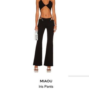 On hold Miaou Black Iris Pant